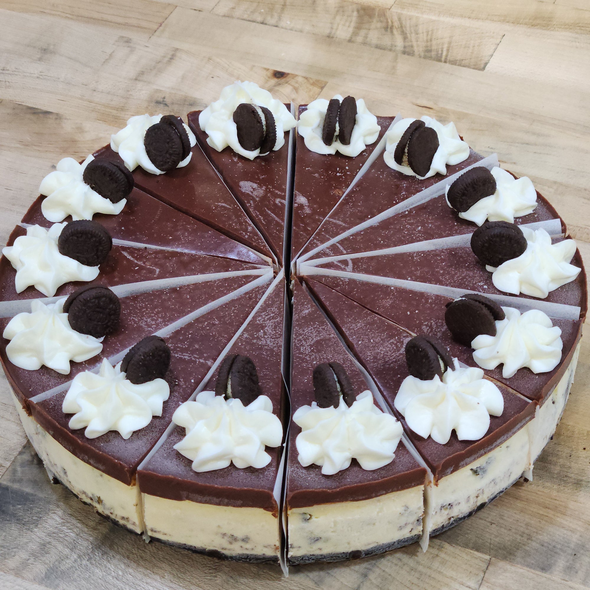 Cookies and Cream Cheesecake made with OREO® Cookies