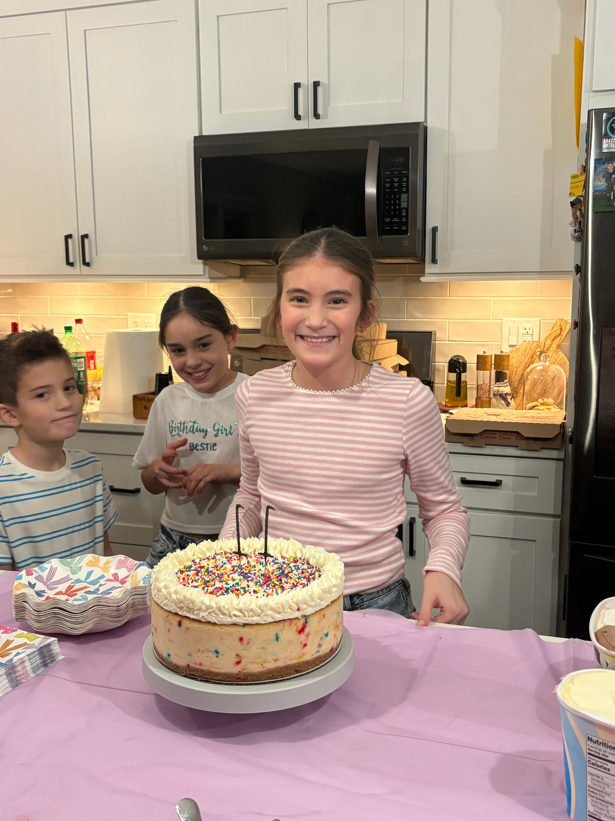 Fun-Fetti Rainbow Birthday Cheesecake