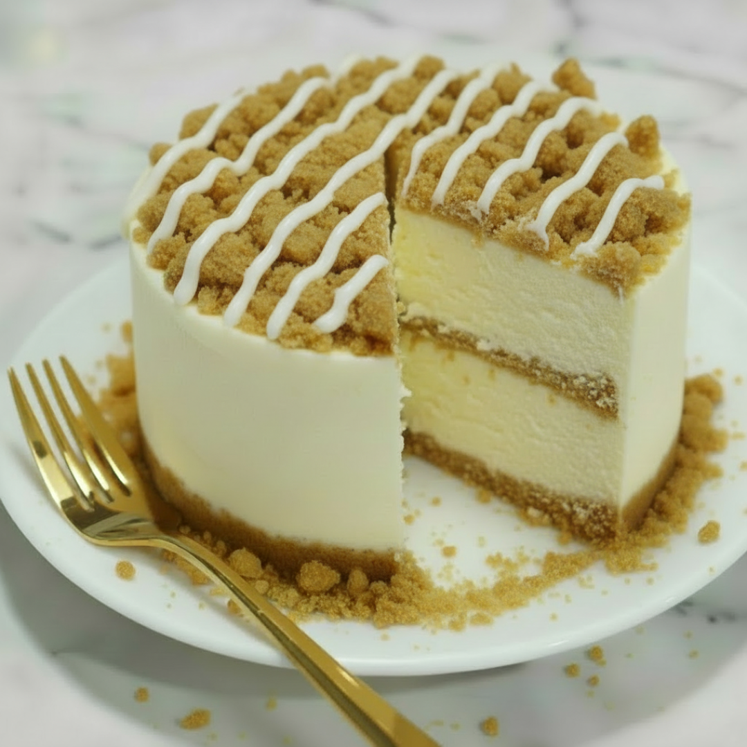 Coffee Cake Streusel Cheesecake