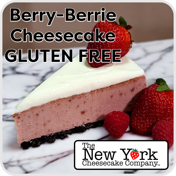 Gluten Free Berry-Berrie Strawberry Cheesecake