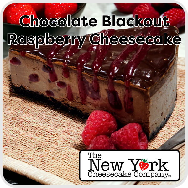 Chocolate Blackout Raspberry Cheesecake