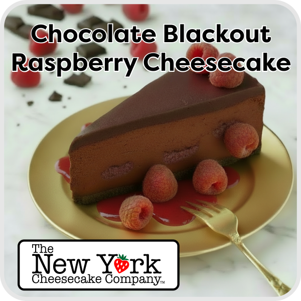 Chocolate Blackout Raspberry Cheesecake