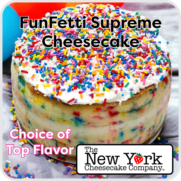 Fun-Fetti Rainbow Birthday Cheesecake