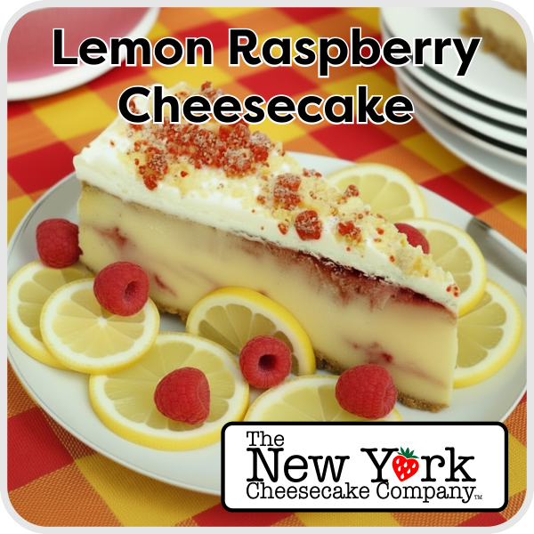 Lemon Raspberry Swirl Cheesecake