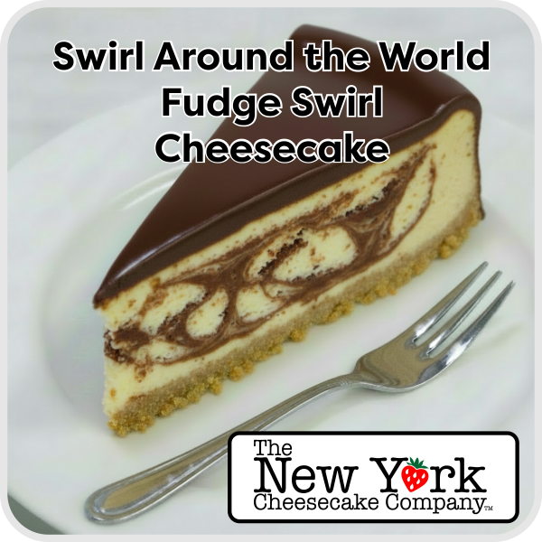 Swirl Around the World Cheesecake - Choose from 12 Flavors